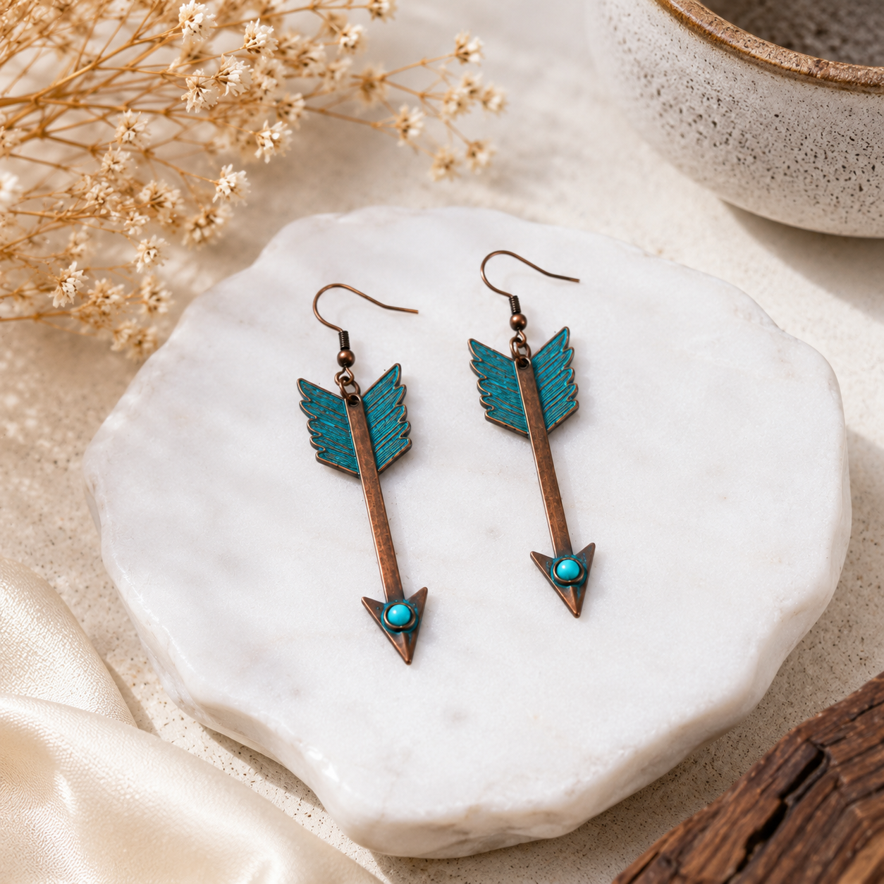Patina Arrow Earrings