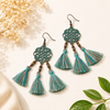 Triple Tassel Filigree Earrings