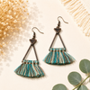 Boho Triangle Tassel Earrings