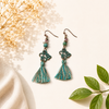 Bohemian Scroll Tassel Earrings